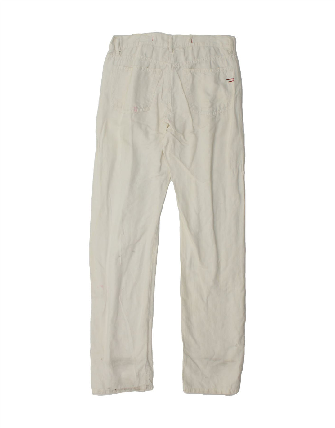 DIESEL Womens Straight Jeans W31 L33  White Cotton Vintage Diesel and Second-Hand Diesel from Messina Hembry 