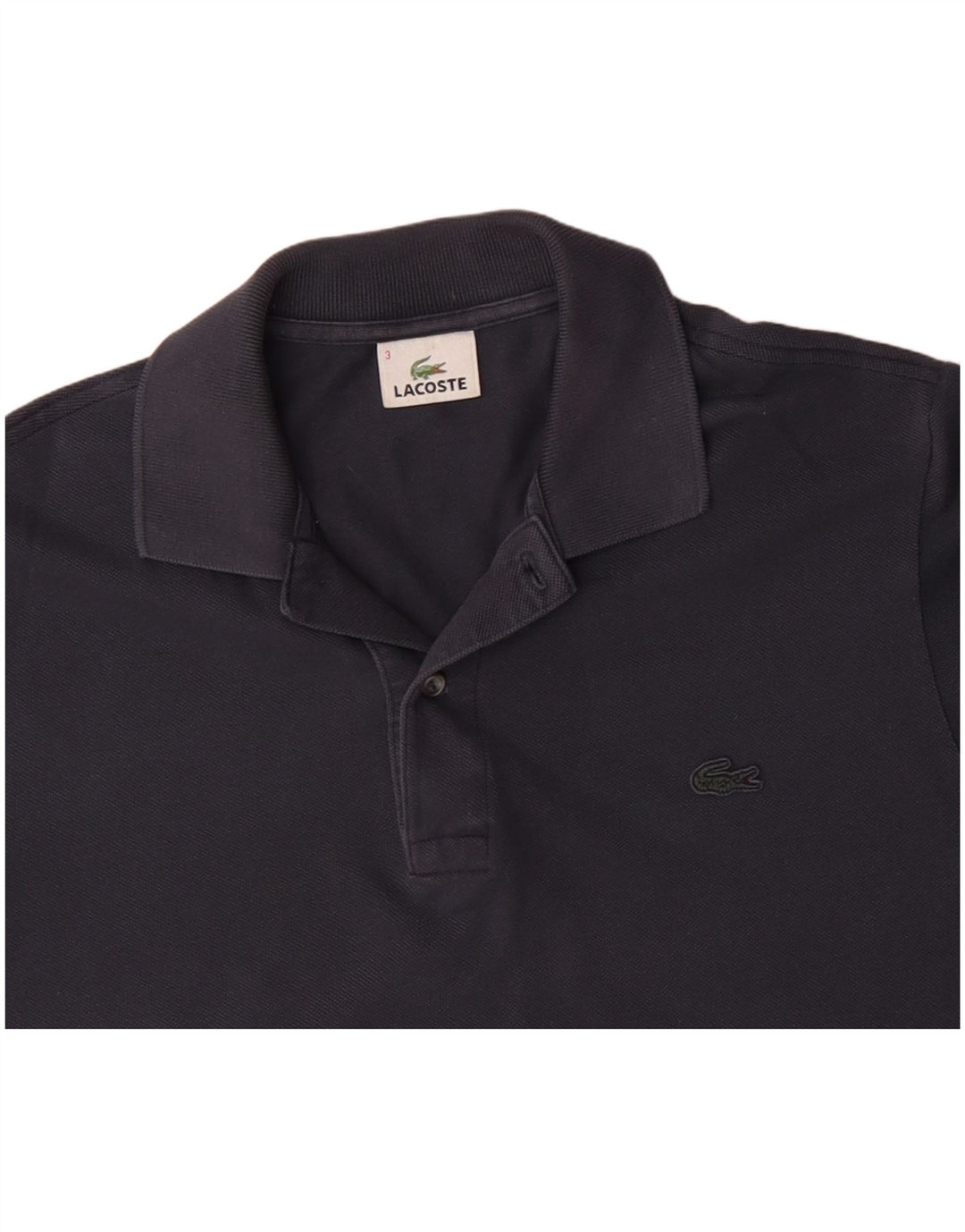 Polo da uomo LACOSTE taglia 3 piccola in cotone grigio