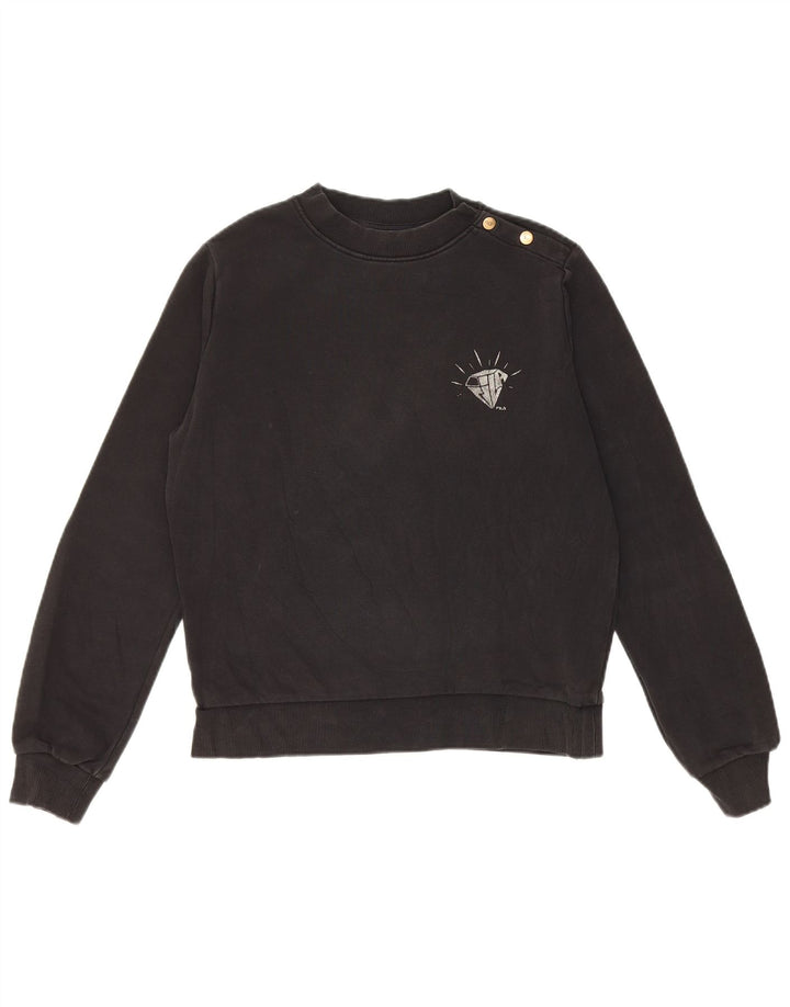 Felpa oversize da donna Fila Jumper UK 6 XS cotone nero
