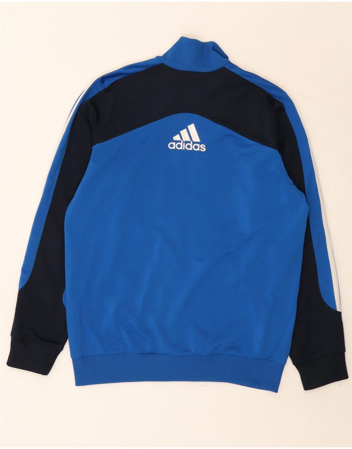 Giacca da ginnastica grafica da ragazzo Adidas 13-14 anni Blu Colourblock