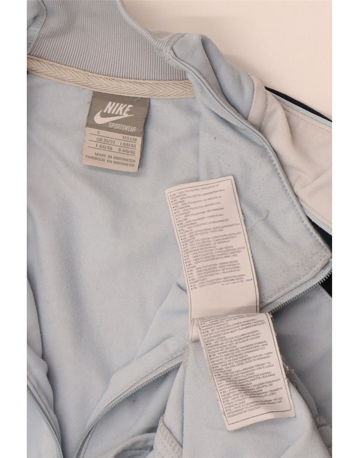 Giacca da tuta da uomo Nike UK 35/37 Small Blu Colourblock Poliestere