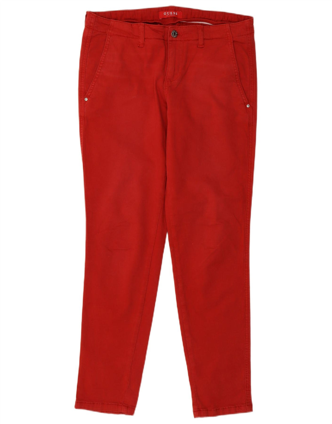 Pantaloni chino slim da donna Guess W32 L29 rossi