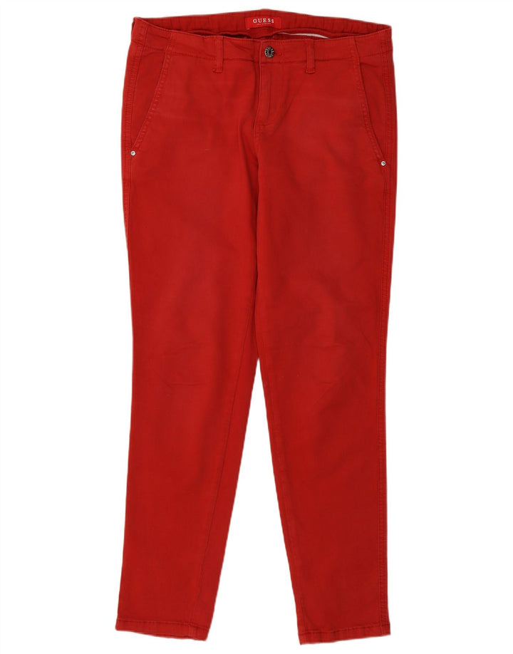 Pantaloni chino slim da donna Guess W32 L29 rossi