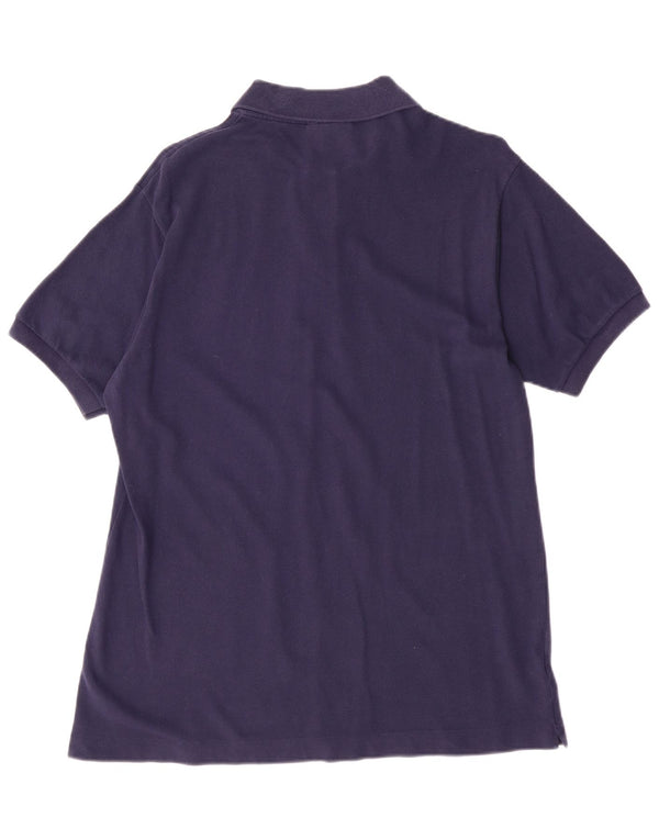 Polo da uomo Lacoste taglia 4 media in cotone blu navy