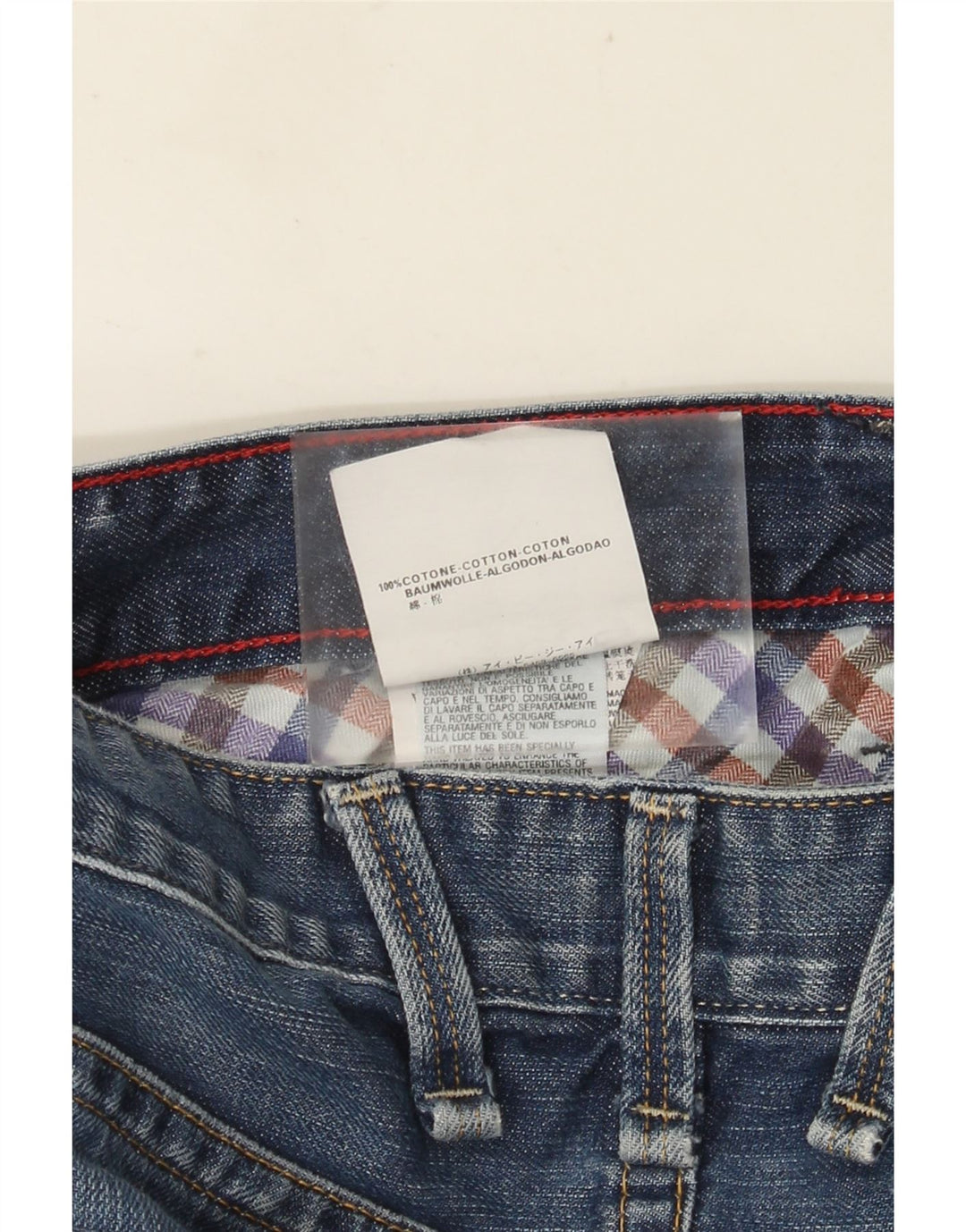 REPLAY Jeans dritti da uomo W32 L34 cotone blu