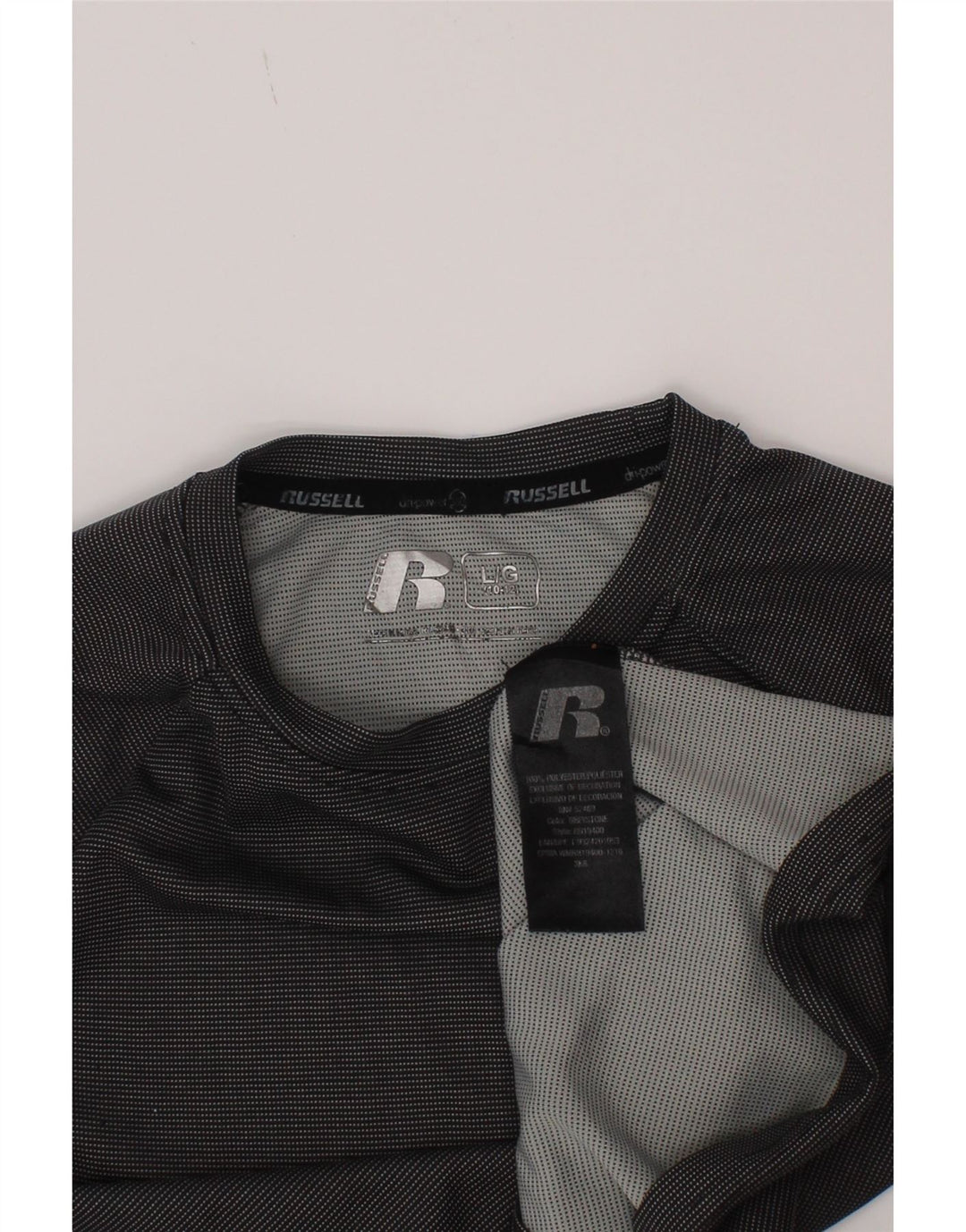 Maglietta da ragazzo Russell Athletic Top 10-11 anni Large in poliestere grigio