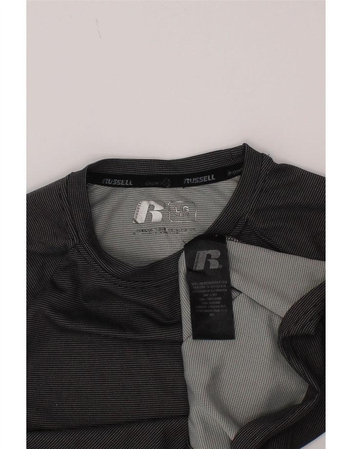 Maglietta da ragazzo Russell Athletic Top 10-11 anni Large in poliestere grigio