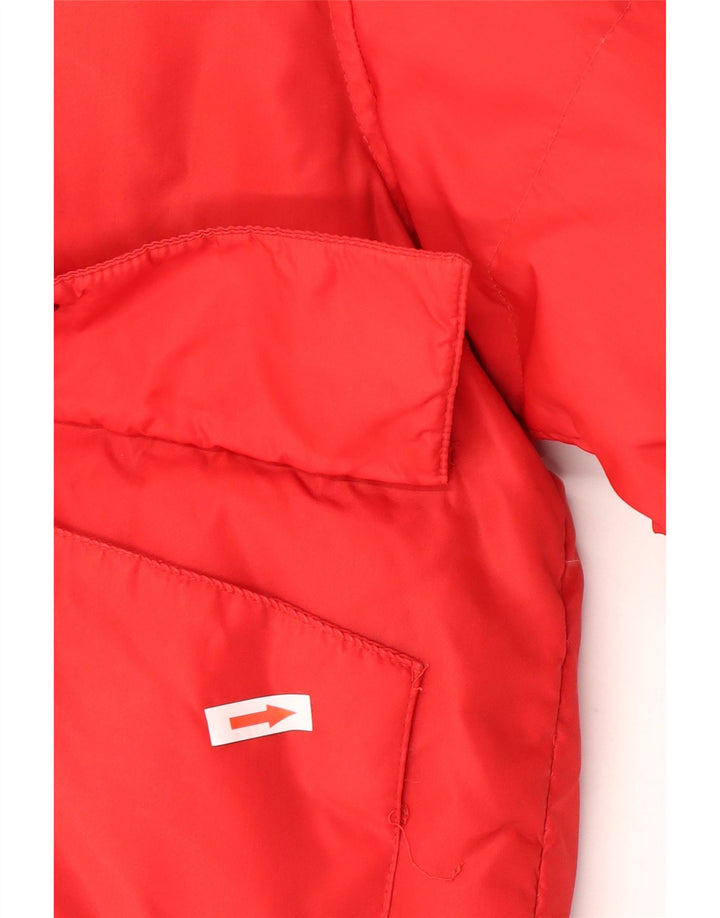 Giacca imbottita con grafica USA uniforme da uomo UK 42 XL rossa