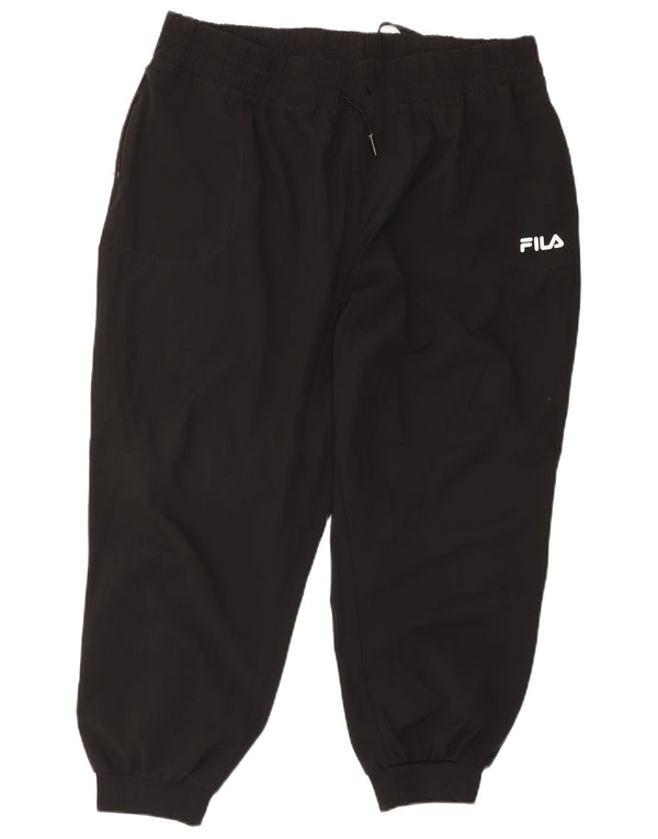 Pantaloni da tuta corti da donna Fila Joggers UK 18 XL Poliestere nero