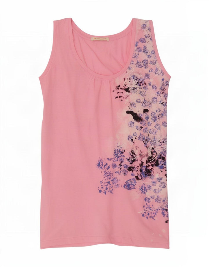 Canotta da donna Hugo Boss UK 12 Rosa medio floreale