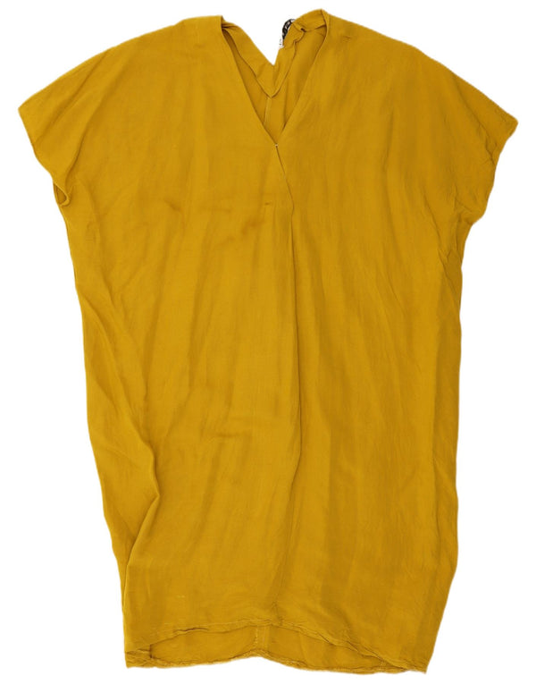 Abito a tunica oversize da donna Zara UK 18 XL Giallo