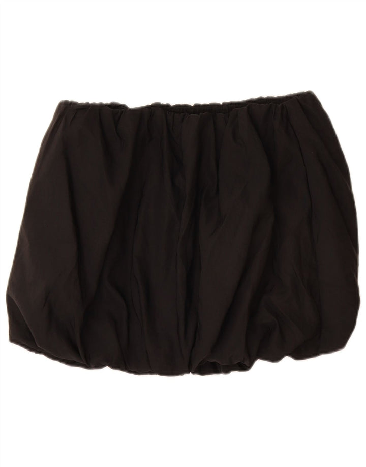 Gonna mini a palloncino da donna Zara UK 14 media nera in poliammide