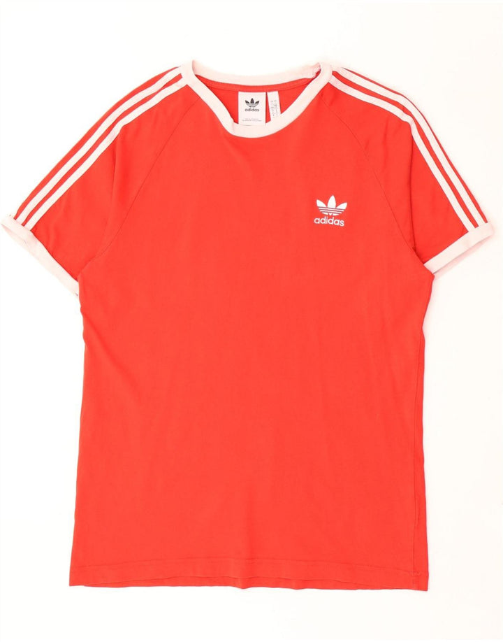 T-shirt da uomo Adidas Top Large rossa in cotone
