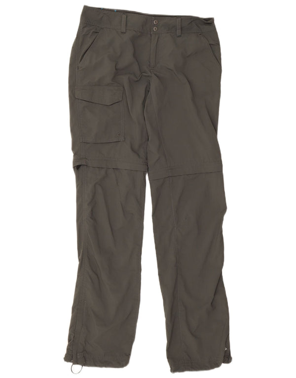 Pantaloni cargo da escursionismo Columbia Omni-Shade da donna US 6 Medium W30 L32 Grigi