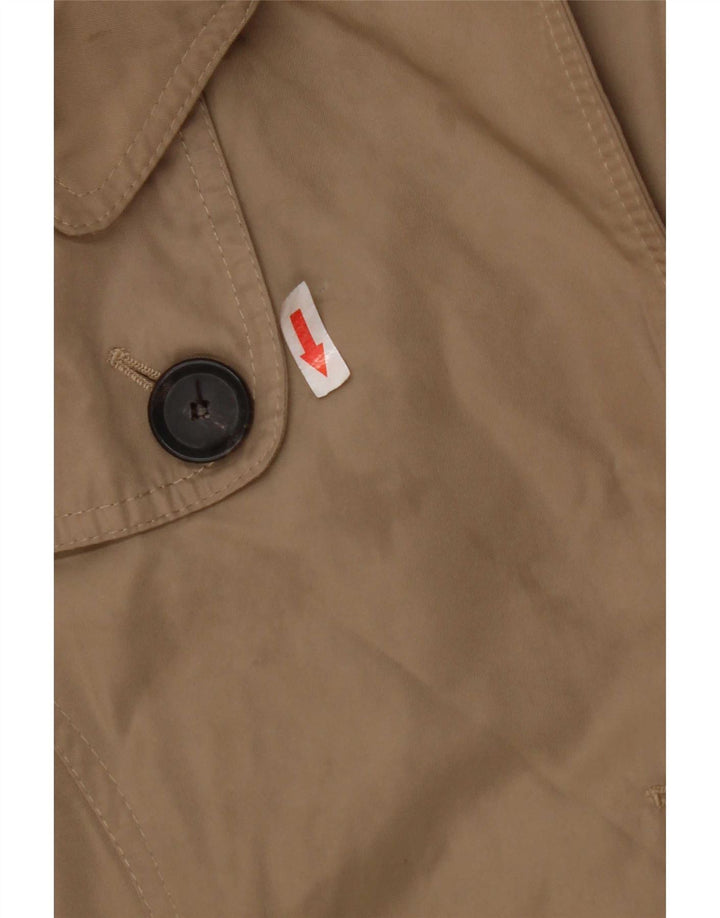 Trench da donna Zara UK 14 Poliestere beige medio