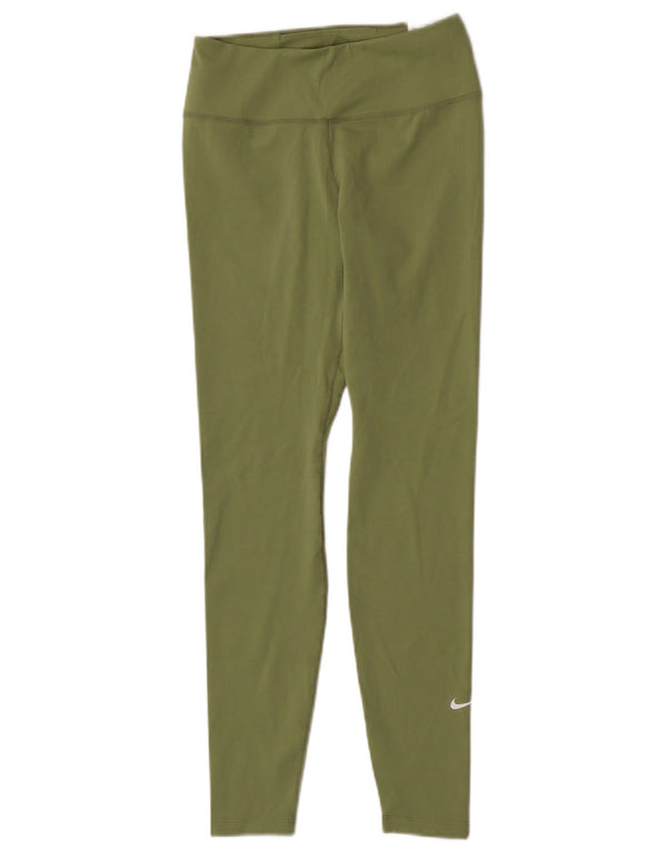 Leggings Nike Dri Fit da donna UK 10 Small Verde Poliestere
