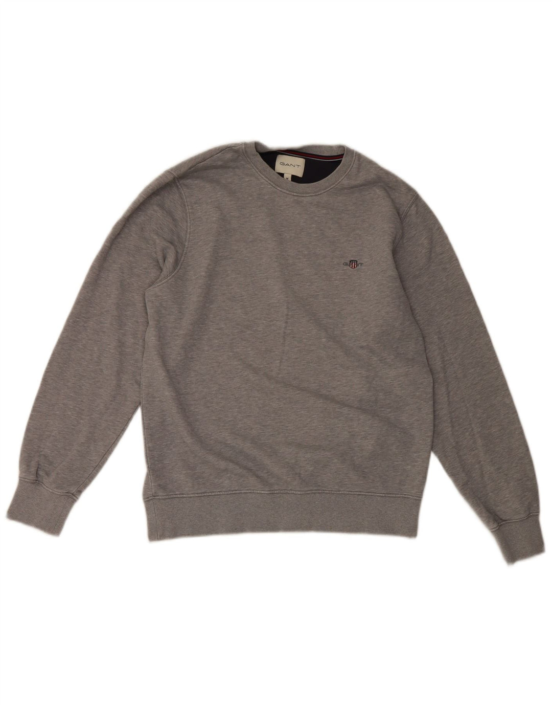 Gant Felpa da Uomo Maglione in Cotone Grigio Medio