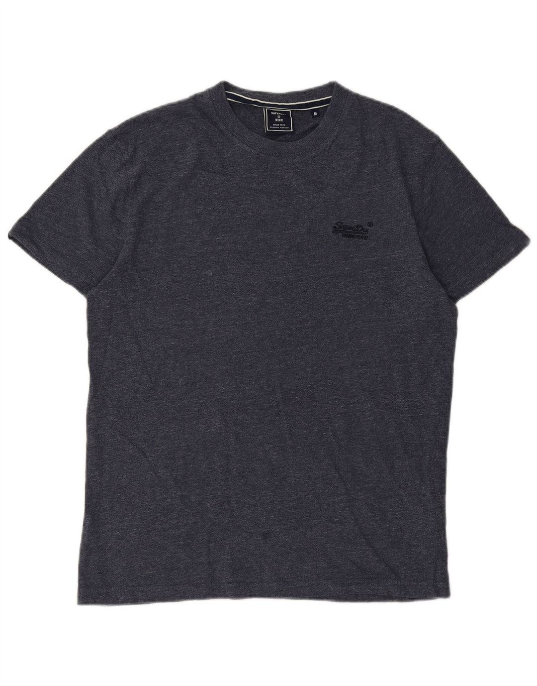 T-shirt da uomo Superdry Top in cotone blu navy medio
