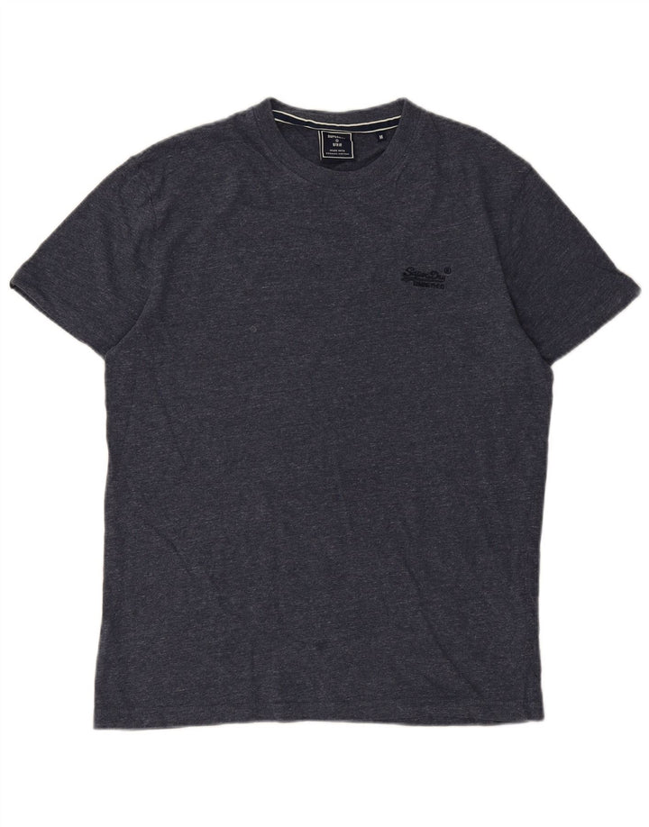 T-shirt da uomo Superdry Top in cotone blu navy medio