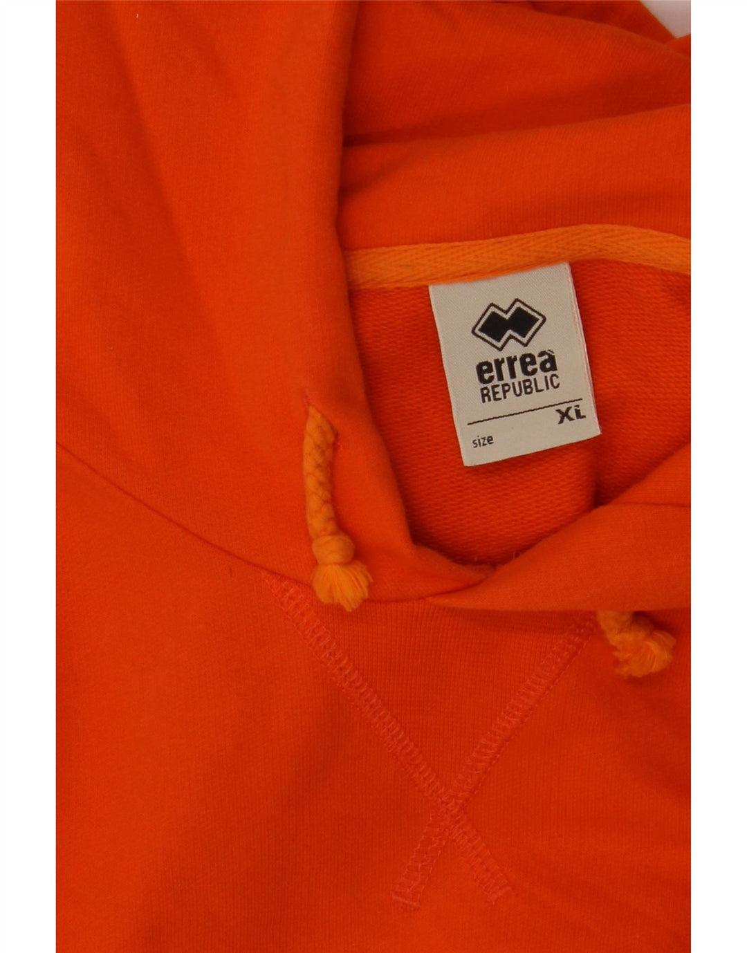 ERREA Felpa con cappuccio grafica da uomo XL Orange Colourblock