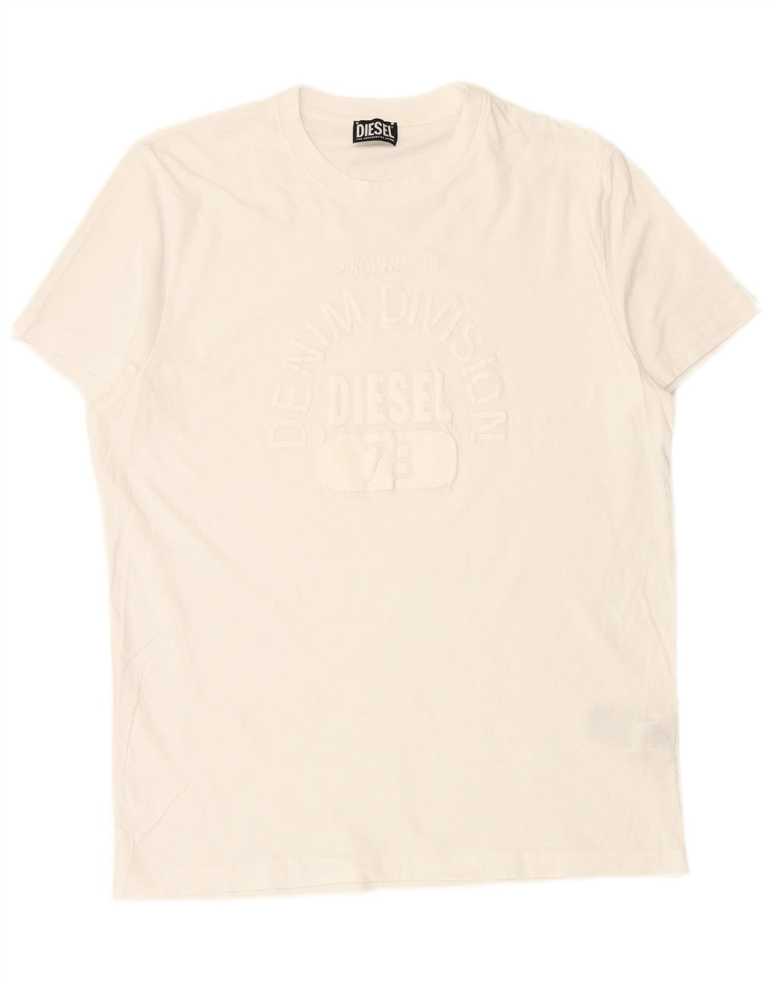 T-shirt grafica da uomo DIESEL Top 2XL cotone bianco