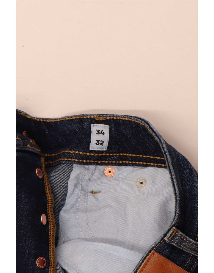 Jeans slim da uomo Jack & Jones W34 L32 cotone blu