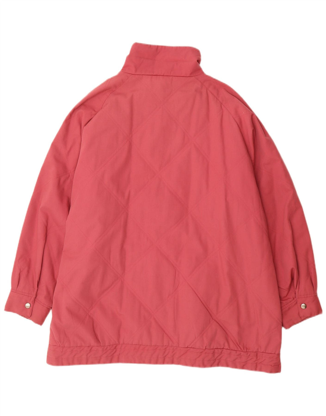 Giacca trapuntata da donna VINTAGE UK 22 3XL Poliestere rosa