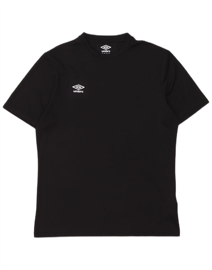 T-shirt da uomo Umbro Top medio nero in poliestere