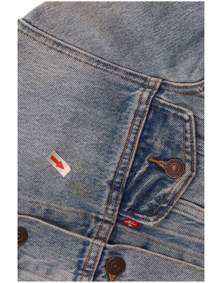 Giacca di jeans da donna LEVI'S UK 10 piccola in cotone blu