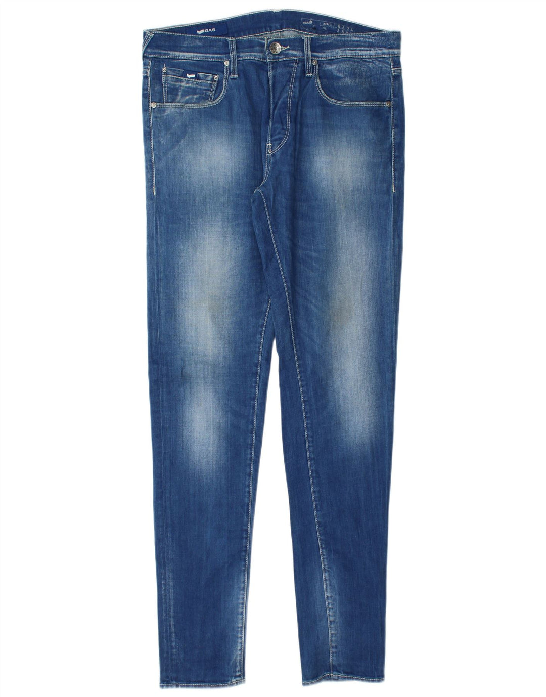 Jeans slim da uomo Gas W32 L34 cotone blu