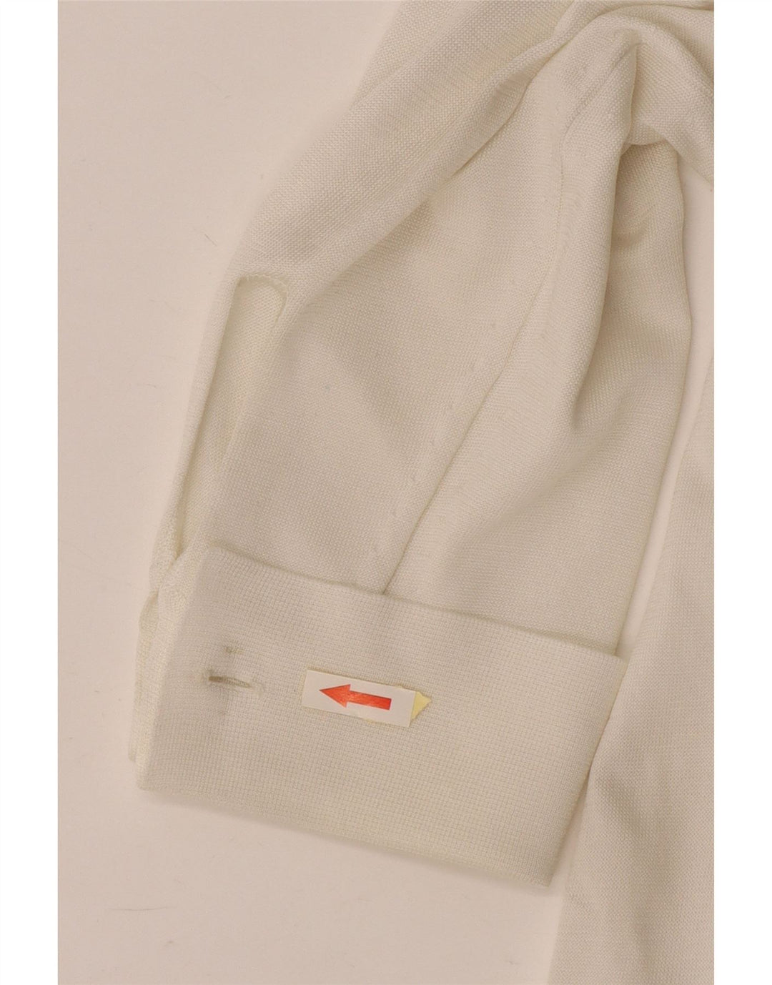 Top camicetta oversize a maniche lunghe vintage da donna UK 16 grande bianco