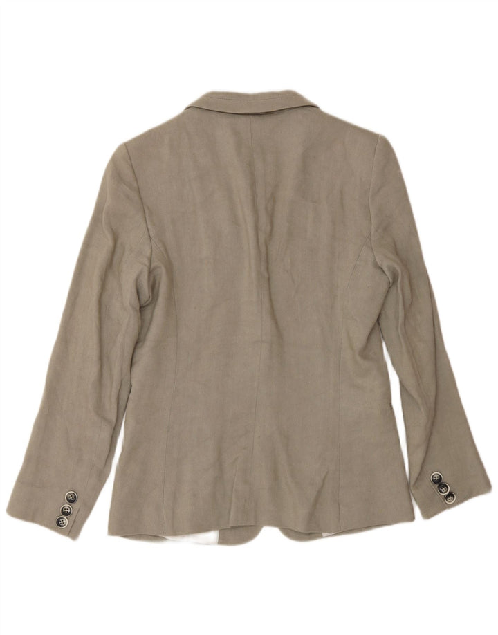 Giacca blazer da donna a 1 bottone Massimo Dutti EU 38 piccolo lino beige