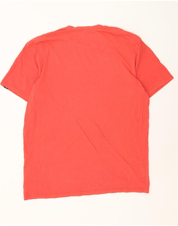 T-shirt grafica da uomo Vans Classic Fit XL in cotone rosa