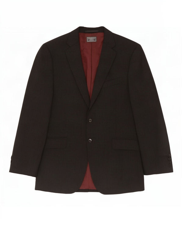 Giacca blazer a 2 bottoni da uomo Marks & Spencer UK 40 lana grigio medio