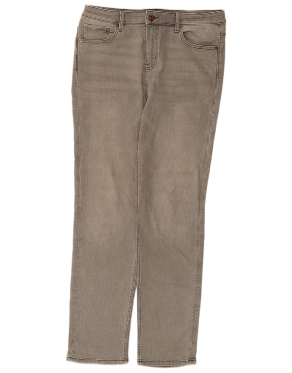 Marks & Spencer Donna The Sienna Straight Jeans UK 14 Large W34 L31 Grigio