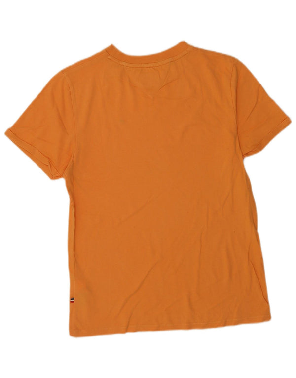 T-shirt da uomo Tommy Hilfiger Top 2XS cotone arancione