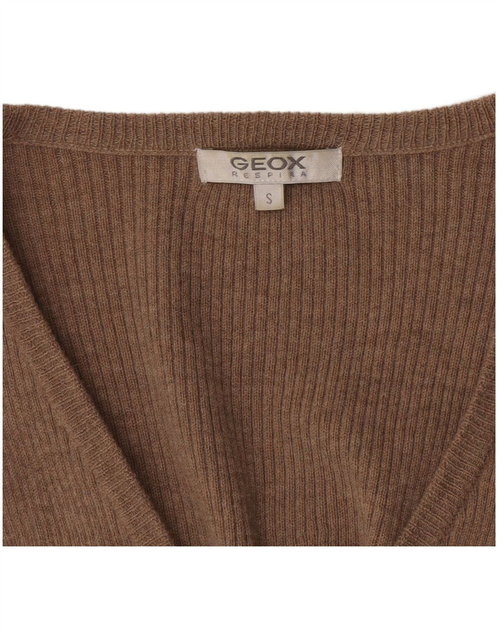 Maglione cardigan da donna Geox UK 10 piccolo marrone