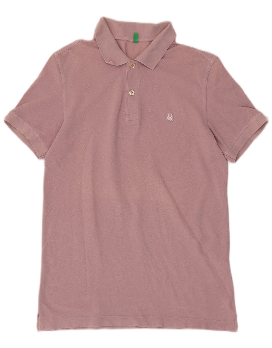 Polo Uomo BENETTON Cotone Rosa Medio