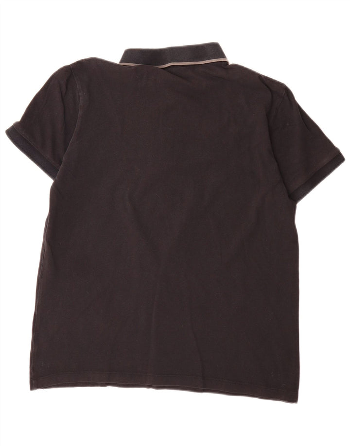 Polo da uomo Hugo Boss in cotone nero medio