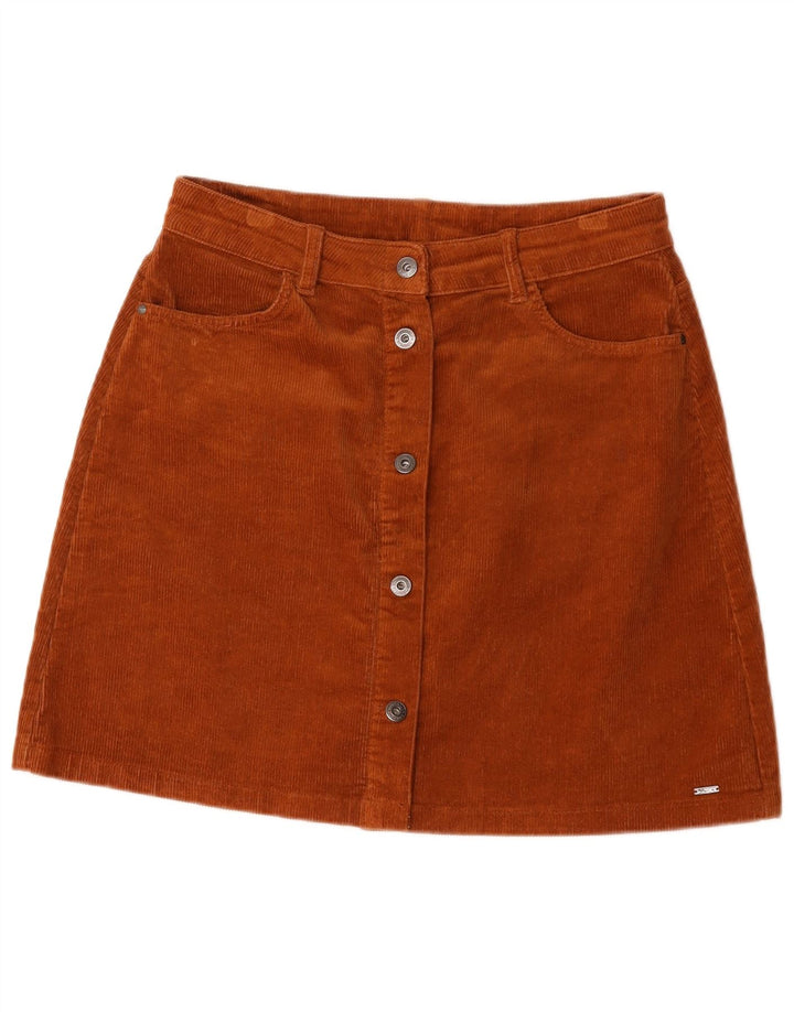 Gonna in velluto a coste da donna Tom Tailor grande W32 in cotone marrone
