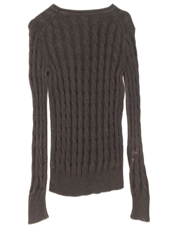 Maglione maglione con scollo a barca da donna Gap UK 14 Grigio medio