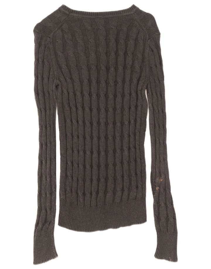 Maglione maglione con scollo a barca da donna Gap UK 14 Grigio medio