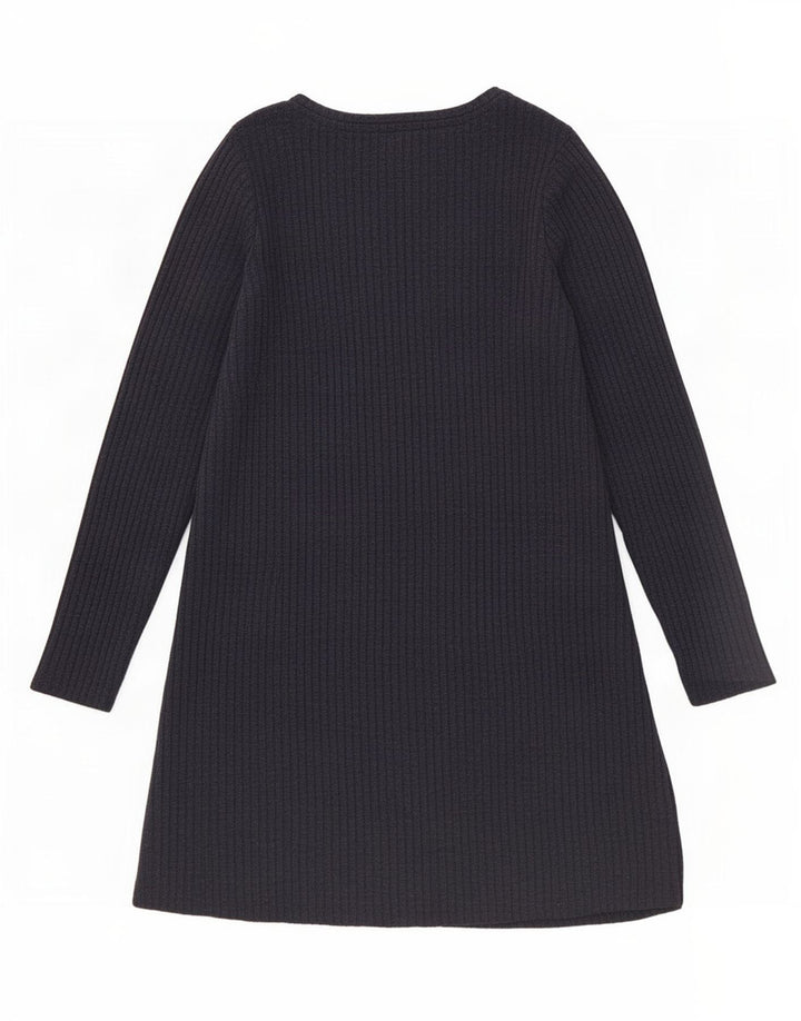 Abito basic a maniche lunghe da donna Marks & Spencer UK 16 grande blu navy