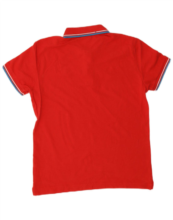 Polo Uomo DIADORA Cotone Rigato Medio Rosso