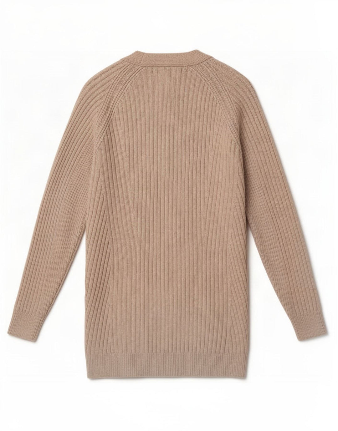 Maglione cardigan aperto da donna Marks & Spencer UK 10 piccolo poliestere beige