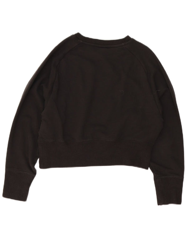 Felpa corta da donna con grafica Puma UK 14 cotone medio nero