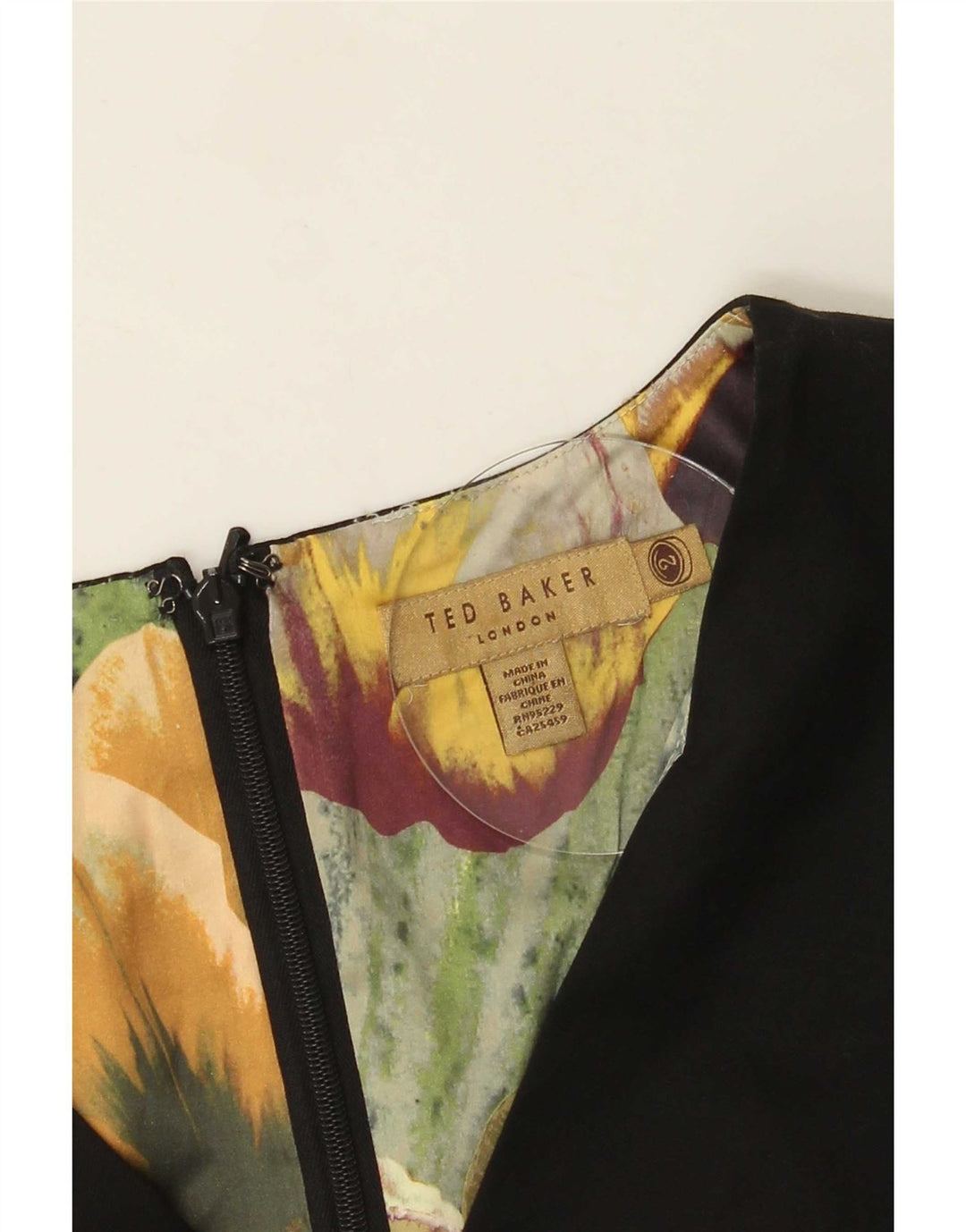 Abito tubino da donna Ted Baker taglia 2 piccolo nero