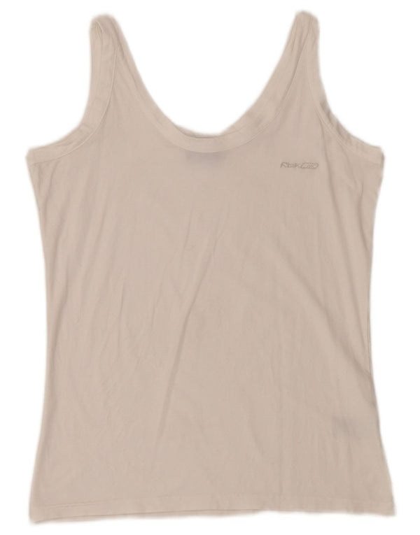 Canotta Reebok da donna UK 18 XL cotone bianco