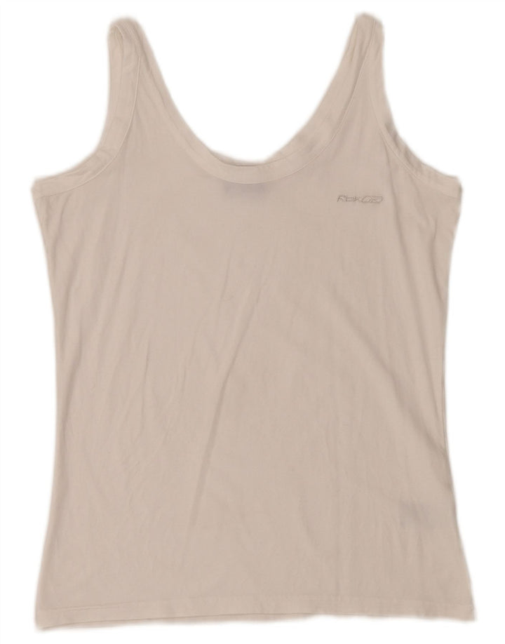 Canotta Reebok da donna UK 18 XL cotone bianco