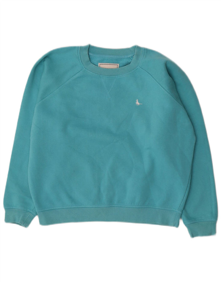 Felpa oversize da donna Jack Wills UK 8 piccolo cotone blu